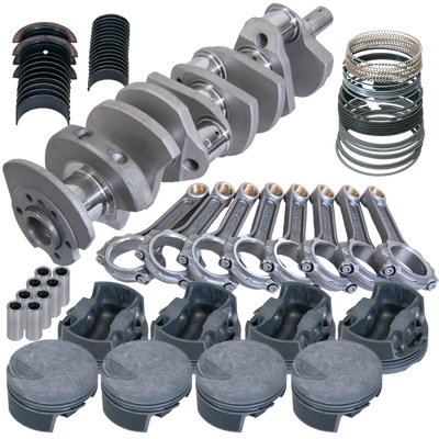 Eagle Chevy 454 4.250in Crank 6.385in I-Beam Rods -3cc Flat Top 4.350in Pistons Rotating Assembly