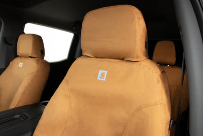 Covercraft 01-03 Ford F150 Carhartt SeatSaver Custom Front Row Seat Covers - Brown