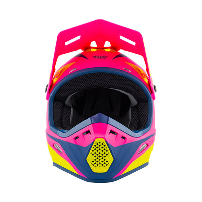 Answer 26 AR1 Mototown Helmet Matte Pink/Hyper Acid/Dark Blue - 2XL