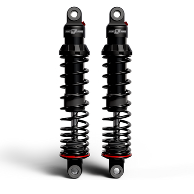 Progressive 91-05 Harley-Davidson Dyna 494 Series Shocks 14.0in Bushing - Black