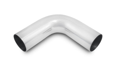 Vibrant 2in O.D. Universal Aluminum Tubing (90 degree bend) - Polished