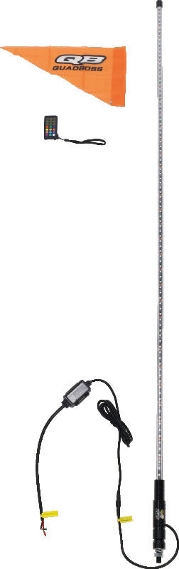 QuadBoss 6Ft Clear Single Whip Bluetooth