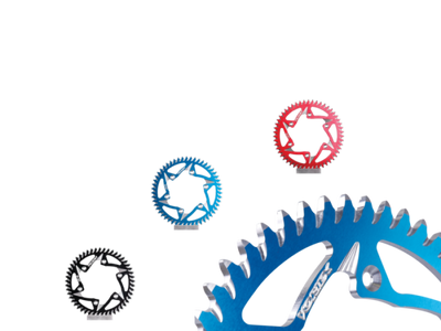 Vortex Racing Aluminum Rear Sprocket 530 42 Tooth- Red