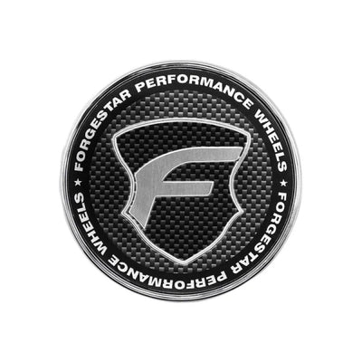 Forgestar Chrome base Carbon Fiber Lens 2.45in O-Ring Cap Flat