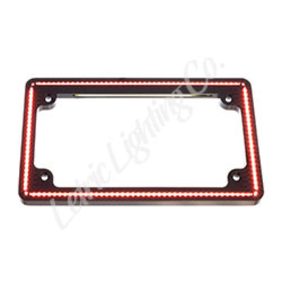 Letric Lighting Perfect Plate Light License Plate Frame Black