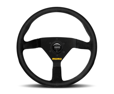 Momo MOD78 Steering Wheel 350 mm - Black Suede/Black Spokes