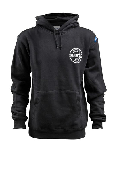 Sparco Sweatshirt Hooded S-Seal Blk Sml