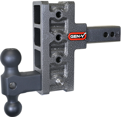 Gen-Y Mega Duty 2in Shank 5in Offset Drop 1.5K TW 10K Hitch w/GH-031 Dual-Ball