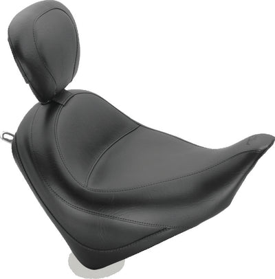 Mustang 10-21 Honda VT1300CX Fury Wide Touring Solo Seat w/Driver Backrest - Black