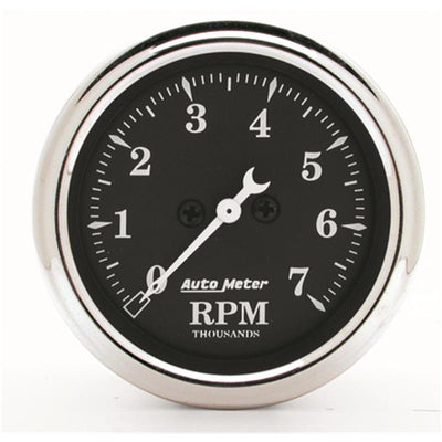 Auto Meter Gauge Kit 2 pc. Quad & Tach/Speedo 3 3/8in Old Tyme Black