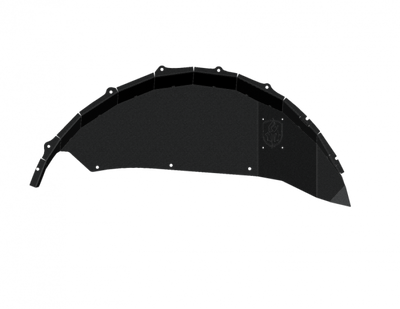 Road Armor 18-20 Jeep Wrangler JL Stealth Rear Fender Liner Body Armor - Black Steel