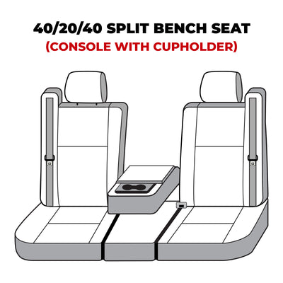 Covercraft 01-06 Ford Super Polycotton SeatSaver Custom Front Row Seat Covers - Misty Grey