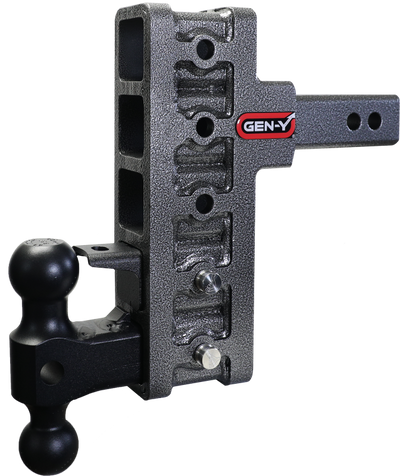 Gen-Y Mega Duty 2in Offset Shank 7.5in Drop 2K TW 10K Hitch w/GH-031 Dual-Ball/GH-032 Pintle Lock