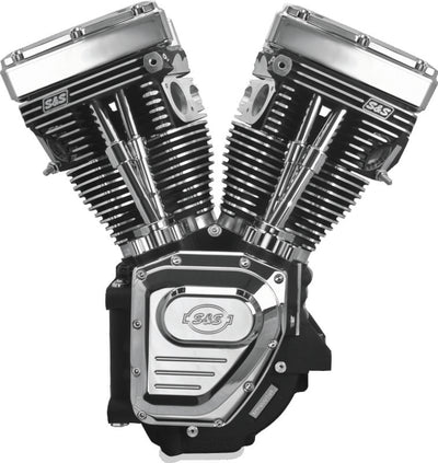 S&S Cycle 99-06 BT T111 Long Block Engine - Wrinkle Black