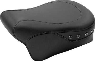 Mustang 00-15 Harley Softail Standard Rear Tire Fastback 1PC Seat w/ Diamond Stitch - Black