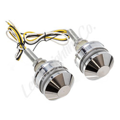 Letric Lighting Grip Indicators Lights Polished Cap White/Amber