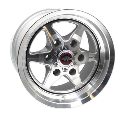 Race Star 93 Truck Star 15x10 / 6x5.50 BC / 6.63 BS / 28 Offset / 78.10 Bore / Silver/Machined Wheel