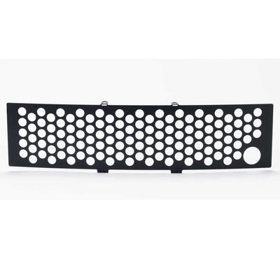 Putco 11-14 Ford F-150 - EcoBoost Bumper Grille Inserts - Black SS Punch w/ Heater Plug Opening