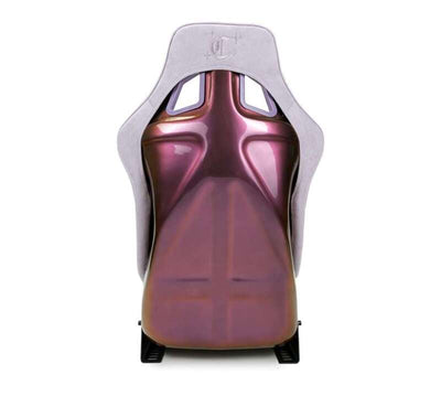 NRG FRP Bucket Seat (Medium) Prisma-Chromatic Lilac Vegan Suede w/ Chameleon Back