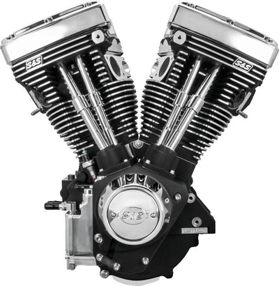 S&S Cycle 84-99 BT V111 Long Block Engine - Wrinkle Black