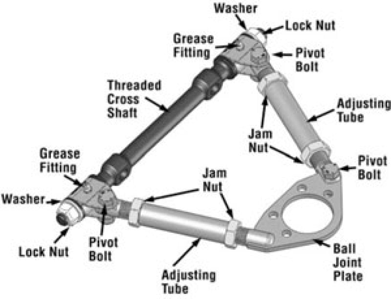 Mach Yeti Racing SPC Performance GM Mid Size Metric Pro Series Front Adjustable Upper C ...