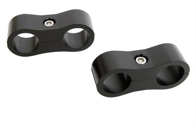 Russell Hose Separator For -10 Braided Hose - Black Anodize (2 Pack)