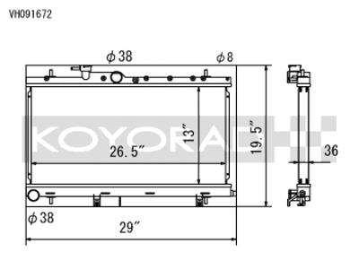 Koyo 03-07 Subaru Impreza WRX/STI (MT / w/ Filler Neck) Radiator