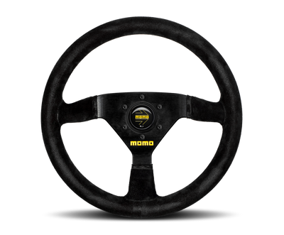 Momo MOD69 Steering Wheel 350 mm - Black Suede/Black Spokes