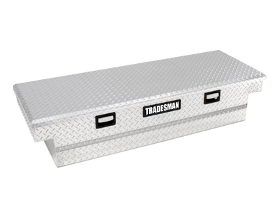 Tradesman Aluminum Single Lid Cross Bed Truck Tool Box (63in.) - Brite