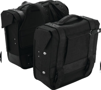 Burly Brand Throw-over Saddlebag - Black