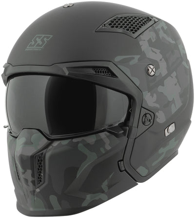 Speed and Strength SS2400 Call 2 Arms Helmet Black/Camouflage - Large