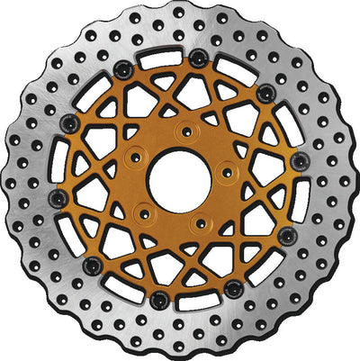 Performance Machine Disc/Carr Speedstar 11.8in x .20 FF No O/S Front - Gold Ano