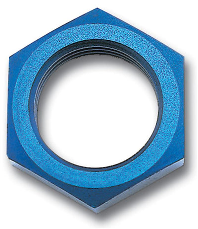 Russell Performance -10 AN Bulkhead Nuts 7/8in -14 Thread Size (Blue)