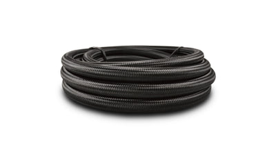 Vibrant -10 AN Black Nylon Braided Flex Hose w/ PTFE liner (20FT long)