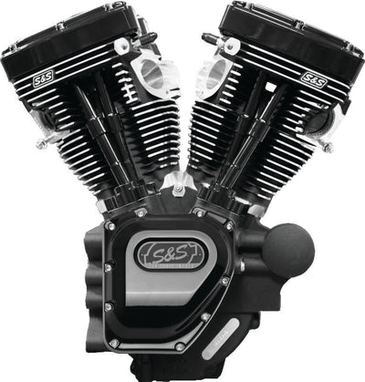 S&S Cycle 07-16 Touring Models T124LC Black Edition Longblock Engine - 585 GE Cams
