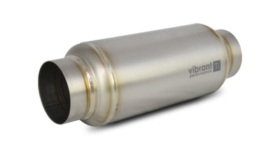 Vibrant Titanium Resonator 3in. Inlet / 3in. Outlet x 12in. Long
