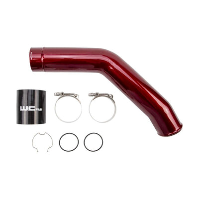 Wehrli 15-24 Ford 6.7L Power Stroke 3in Hot Side Intercooler Pipe - Candy Teal