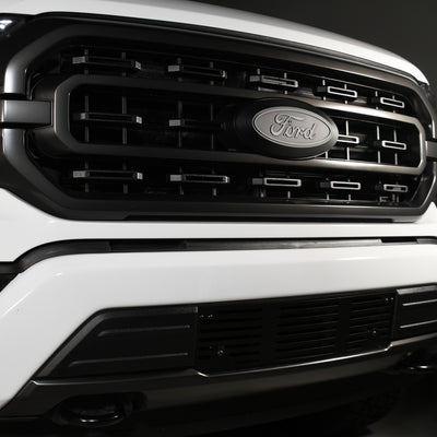 Putco 2020 Ford SuperDuty - Black Powder Coated - Bar Pattern Bumper Grille Inserts
