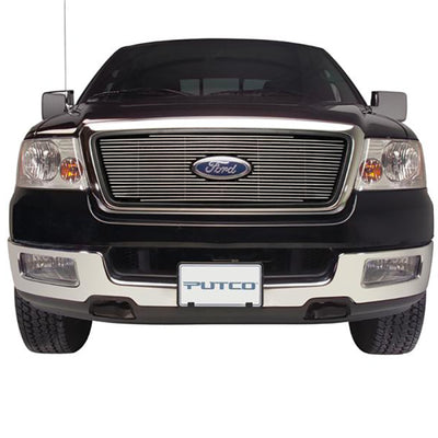 Putco 04-08 Ford F-150 Shadow Billet (Bar Grille) w/ Logo CutOut (6-pcs / Does not Cover Bumper)