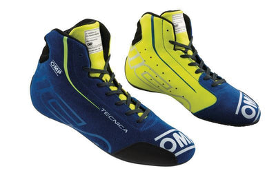 OMP TECNICA SHOES my2025 FIA 8856-2018 NAVY BLUE / CYAN SZ 47