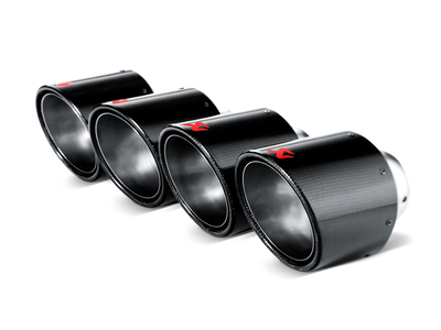 Akrapovic 06-13 Chevrolet Corvette ZO6/ZR1 (C6) Tail Pipe Set (Carbon 115 mm)
