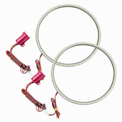 Oracle 7in Round Surface Mount LED Headlight Halo Kit - Red