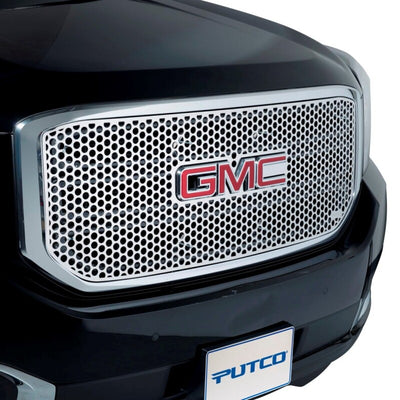 Putco 04-08 Ford F-150 (Honeycomb Grille) w/ Logo CutOut Punch Stainless Steel Grilles