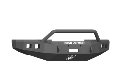 Road Armor 17-20 Ford F-250 Stealth Front Winch Bumper w/Pre-Runner Guard - Tex Blk