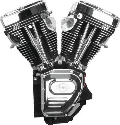 S&S Cycle 06-17 Dyna T143 Engine - Wrinkle Black