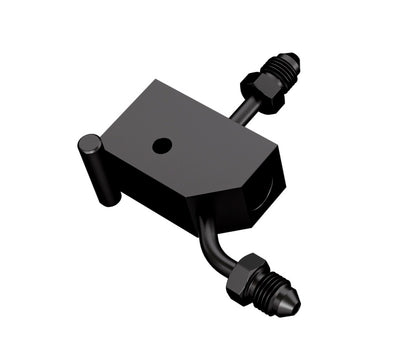 Goodridge 00-06 Harley-Davidson Softail Models Rear Brake Switch Holder - Black