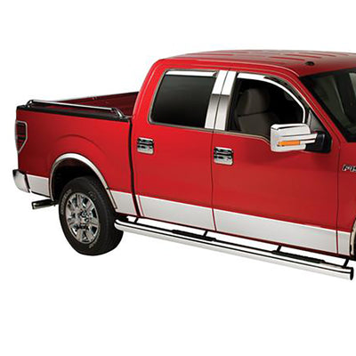 Putco 04-08 Ford F-150 Super Crew 5.5 Box - 7in Wide - 12pcs Stainless Steel Rocker Panels