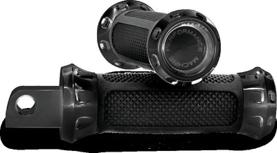 Performance Machine Footpegs Overdrive - Black Ano