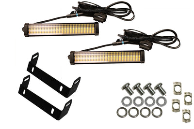 Fishbone Offroad 2018+ Jeep JL & 2020+ JT 7in Turn Signal & Side Marker Lights and Brackets