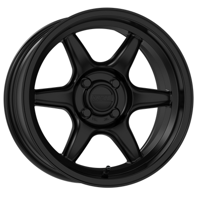 Kansei K11B Tandem 15x8in / 4X114.3 BP / 0mm Offset / 73.1mm Bore - Satin Black